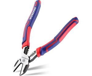 WORKPRO Side Cutters Wire Stripper 2-in-1 Multifunctional Pliers Wire Cutter 200 mm for Stripping Cable Cutting for Hard, Soft Wires