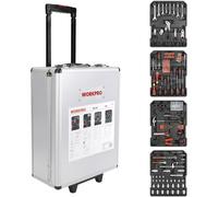 WorkPro Trolley Case 1050-Piece Set 37x20x51cm Durable Storage WP1050