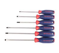 WORKPRO W000800 Screw Driver Set, Chrome-Vanadium Blades w/Magnetic Tips and Plastic Grips