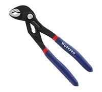 WORKPRO Water Pump Pliers, 33mm Wide Jaw Capacity Quick Adjustable Tongue and Groove Plier, Cr-V Steel Slip Joint Pipe Grips Tools with Non-Slip Handle, 180mm