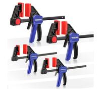 WORKPRO Water Pump Pliers, 40/52mm Wide Jaw Capacity, Quick Change Adjustable Plumbing Grips and Slip Joint Plier Set, 200mm and 250mm, 2-Piece