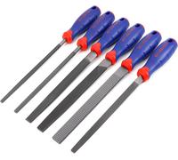WORKPRO Wood Rasp Metal File Set 6Piece, 200mm/8-inch Hand File,Woodworking File