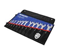 WORKPRO WP202507 6-32mm 12 Piece CR-V Professional Open Mouth Key Set + Cloth Carry Case