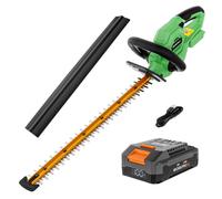 WORKPROX 20V Cordless Hedge Trimmer, 510mm Long Reach Battery Hedge Trimmer with Multi-directional Safety Lock, Lightweight Hedge Cutter with 2000mAh
