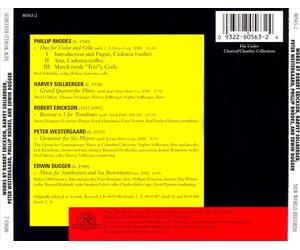 WORKS BY ROBET ERICKSON; HARVEY SOLLBERGER; PETER WESTERGAARD... NEW CD