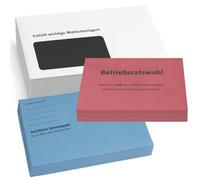 Works Council Election Letter Voting Combo Pack - White Compact Envelopes, C6 Ballot Envelopes + B6 Back Envelopes - Compliant (C6 Red + B6 Blue - Works Council Election, 50 Pieces)