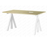 Works Works desk - oak & white