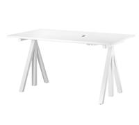 Works Desk height adjustable W140cm String Furniture - 7350038272034