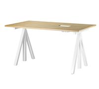 Works Works desk - oak & white