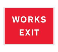 Works Exit - 3mm AluComp RA1 AntiGraff - 600x450mm