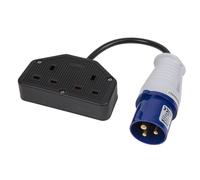 Worksafe 16A/13A Twin Trailing Socket & Cable Set