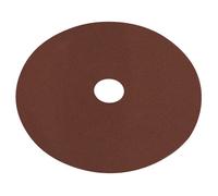 Sealey Aluminium Oxide Fibre Backed Sanding Disc 115mm 120g Pack of 25