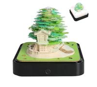 Workshop Calendar Memopad Time Piece Calendar 2026 - Teardrop 3D Paper Paper Notes Decoration For Workplace Living Room Study Bedroom Desk Stand