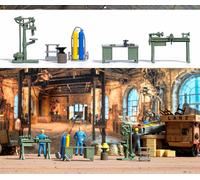 Workshop equipment OO/HO model kit Busch 1185
