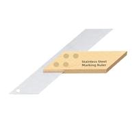 Workshop Essential Multifunction Marking Ruler With Antislip Handle And Space Saving Hanging Hole Feature Woodworking Marking Ruler