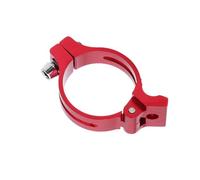 Workshop Front Derailleur Clamp Mount Alloy Holder, Red 31.8MM | for Road Bike Service Upgrade Positioning Repair Hardware Use