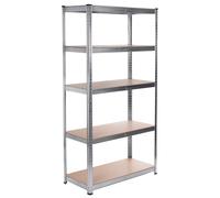 Workshop Galvanized Storage Rack Tower Shelving Unit 5x 175kg 180cm Heavy Duty