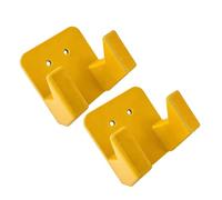 Workshop Hammer Bracket Wall Mount Set of 2, Storage Holder with Raised Arms for Tool Cabinets and Repair Stations Hammer Organizer Wall Rack Tool Cabinet Bracket Worktable Side Holder Workshop Hook