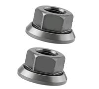 Workshop Hub Nut 10 Mm Fine Thread Flanged Alloy Hardware for Wheel Repair, Riding Upkeep, and Daily Service Needs Cycling Hub Hardware Wheel Fastener Fine Thread Alloy Repair Part Road Trail Garage