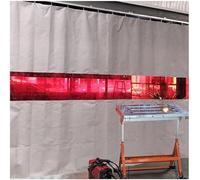 Workshop Industrial Welding Protection Screen With Red Viewing Window, Welding Protection Wall For Protection Against Sparks And Flashes(2.2x2.5m)