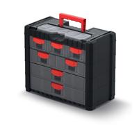 Workshop Tool Organiser Storage Box 7 Drawers Carry Handle Accesories Bits Nails