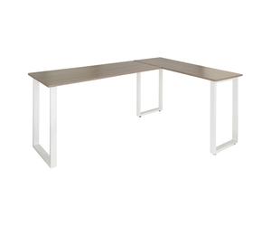 WORKSPACE BASIC I | 165x120 - Corner desk Grey / white
