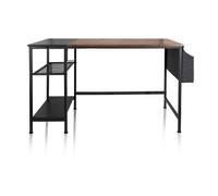 WORKSPACE H I | 120x60 - Office Desk Black / Brown