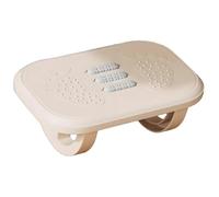 Workstation Foot Stool, Under Desk Foot Support, Improves Waist Burden, Does Not Take Up Space, Suitable for Home/Office Use(White,37.5 * 23 * 12CM)