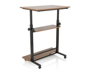 WORKSTATION II | 80x50 - Standing desk Black / Walnut