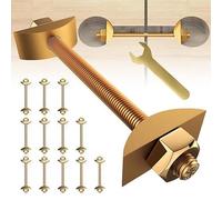 Worktop Bolts, 12 Pack Counter Top Connector Bolts, M8 x 100mm Table Top Fasteners, Furniture Fastening Connectorsm, Counter Top Fasteners, Furniture Nuts Hardware for Jointing Clamping Fixing