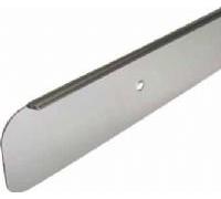 WORKTOP BRIGHT SILVER BULLNOSE END CAP 40mm