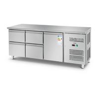 Worktop Fridge 403 L 1 Compartment 4 Drawers 179,5 x 71 cm Class B Stainless Steel Royal Catering - Commercial Cooling Benches by Silver