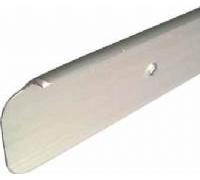 WORKTOP MATT SILVER BULLNOSE END CAP 40mm