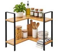 Worktop shelf counter shelf kitchen corner shelf table shelf 2 tiers
