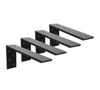 Worktop Support 4 Pack Heavy Duty Hidden Bracket Shelf Bracket 12" x 6" x 2.5" L Bracket Metal Corbels for Quartz/Granite/Wood/Concrete/Laminate Countertops
