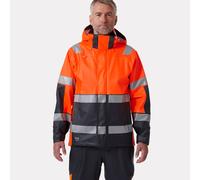 Helly Hansen Workwear 70295 Alna 2.0 Hi Vis Waterproof Rain Jacket Ora 2XL