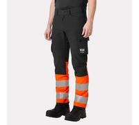Workwear Helly Hansen Alna 4x Hi Vis Cargo Trousers Cl 1 Orange C148