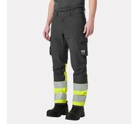 Helly Hansen Workwear 77433 Alna 4X Cargo Trouser Class 1 Yellow/Ebony 46.5" 32.5"