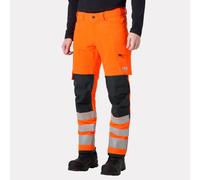 Helly Hansen Workwear 77430 Alna 4X Work Trouser Class 2 Orange/Ebony 44" 34"