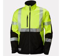 Workwear Helly Hansen Icu Hi Vis Softshell Jacket Yellow 2XL