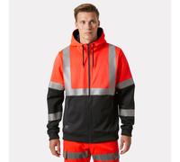 Workwear Helly Hansen Men's Addvis Class 1 Full Zip Hoodie - Hh Workwear Red XS