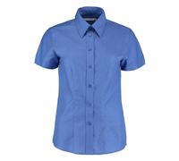 Workwear Oxford Short Sleeve Shirt Kustom Kit Mid Blue 22