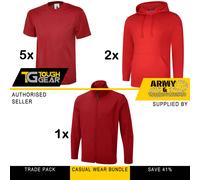 Workwear Pack 2 x Hoodie, 5 x T-Shirt, 1 x Soft Shell Jacket Kit Uniforms Lot