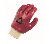 Workwear World 12 x Pairs Lightweight PVC Coated Knitwrist General Handling Work Wear Gloves (9/L)