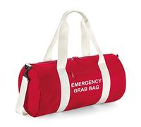 Workwear World Emergency Grab Bag Printed Home Evacuation & Car Winter Safety Kit Contrast Handle Barrel Bag