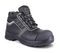 Workwear World Essential Site Safety Waterproof S3 Metal Free Composite Toe Cap & Midsole PPE Safety Boots with Reflective Trim (8 UK, numeric_8)