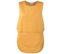 Workwear World Ladies Adjustable Stud Fastening Plain Polycotton Pocket Tabard for Cleaning, Hospitality, Healthcare (3XL, Yellow)