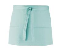 Workwear World Spectrum Collection 3 Pocket Kitchen Hospitality Catering Bar Service Short Waist Apron (Aqua)