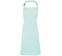 Workwear World Spectrum Collection Adjustable Halter Neck Kitchen Hospitality Catering Bar Service Bib Apron (Aqua)