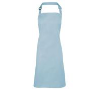 Workwear World Spectrum Collection Adjustable Halter Neck Kitchen Hospitality Catering Bar Service Bib Apron (Light Blue)